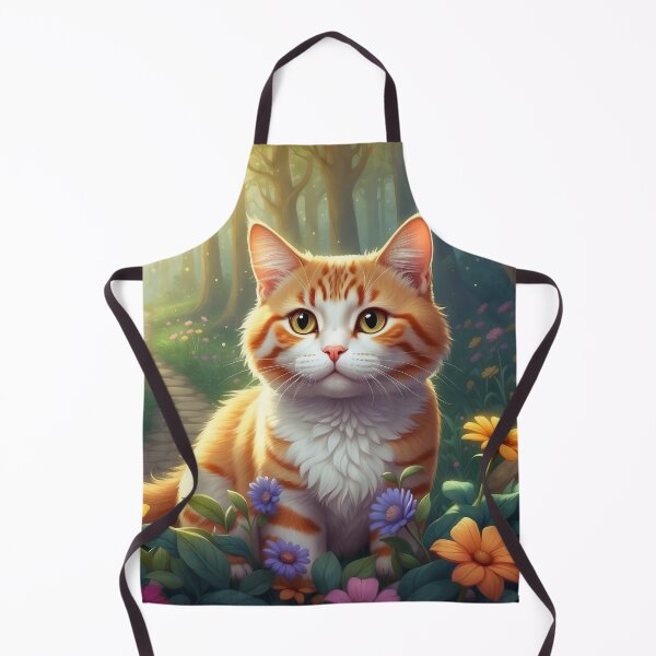 Item preview, Mystic Trail - Ginger Cat in Floral Splendor designed and sold by Nick Seidel.