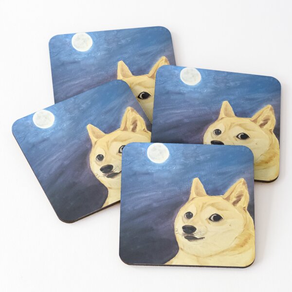 Item preview, Doge to the Moon designed and sold by lkpaintings.