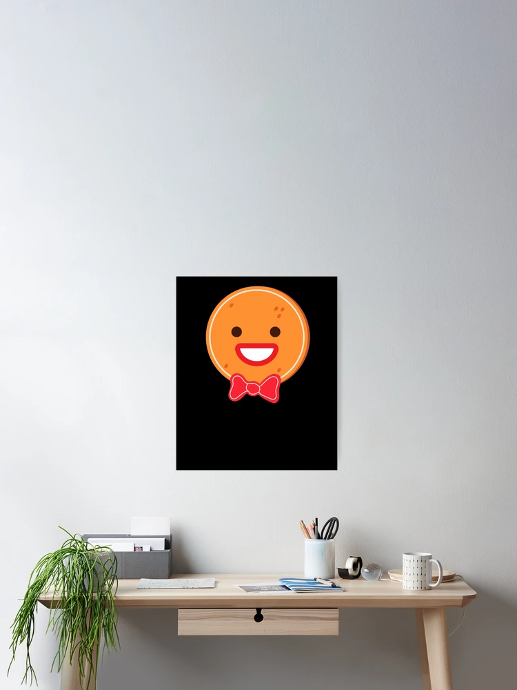 Imagen 2 de 3, Póster con la obra Gingerbread Man Emoticons Happy Gingerbread Emoticon Gear, diseñada y vendida por DynamicDesign.