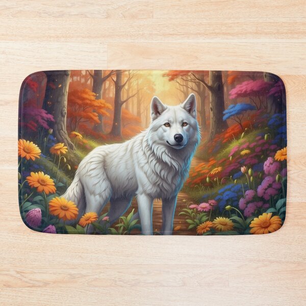 Item preview, Mystical Forest Guardian - The white Wolf designed and sold by Nick Seidel.