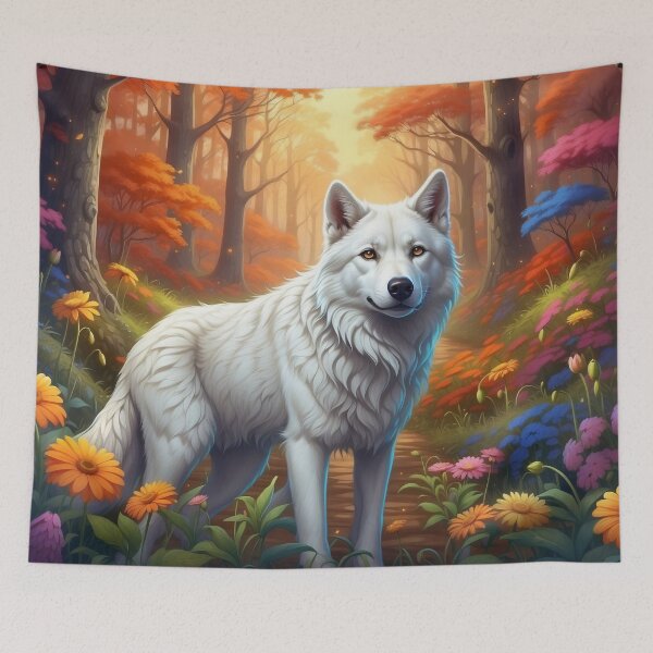 Item preview, Mystical Forest Guardian - The white Wolf designed and sold by Nick Seidel.