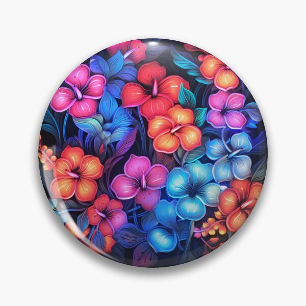 Item preview, Dazzling Bioluminescent Flowers designed and sold by Clock-Designer.