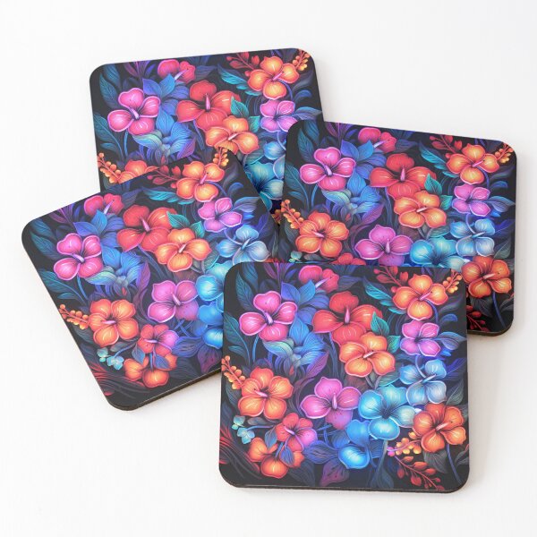 Item preview, Dazzling Bioluminescent Flowers designed and sold by Clock-Designer.