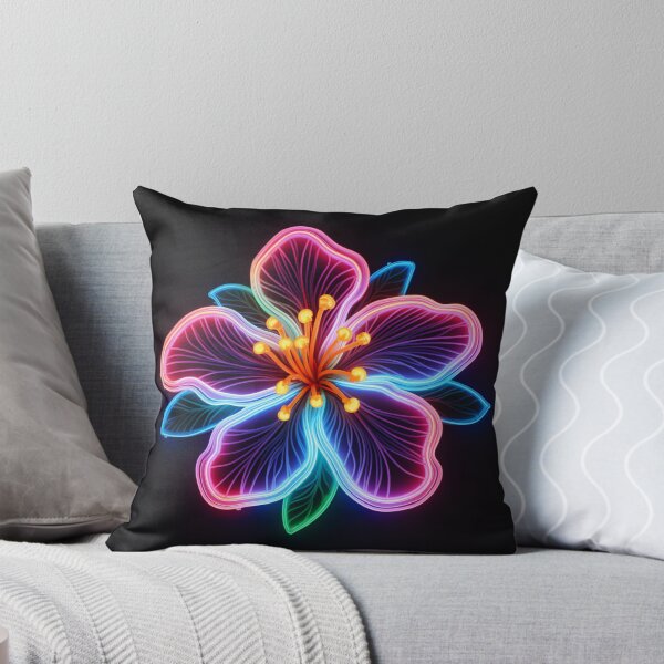 Item preview, Glowing Neon Flower designed and sold by Clock-Designer.