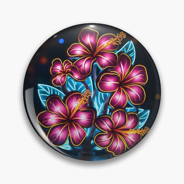 Item preview, Neon Retro Flowers designed and sold by Clock-Designer.