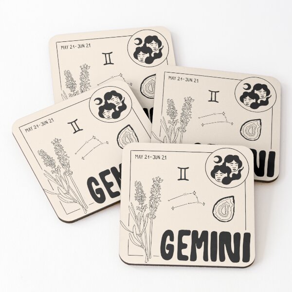Item preview, Gemini Zodiac Birth Flower Birthstone Constellation Symbol designed and sold by Hannah-Keila.