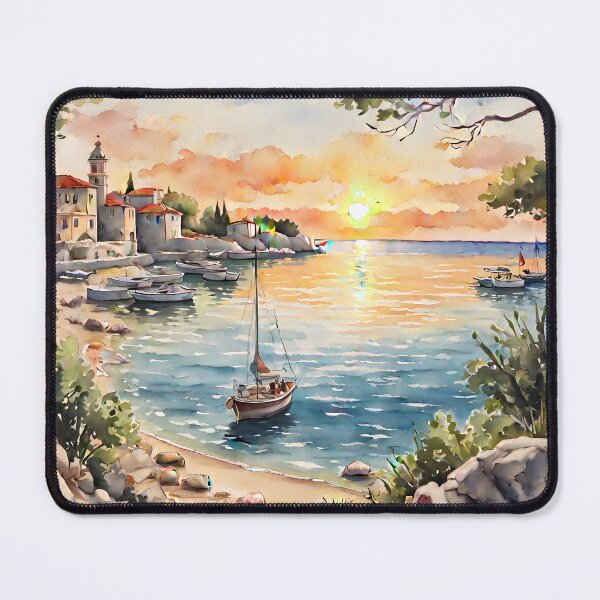 Item preview, Zaton Serenity: Watercolour Sunset designed and sold by LSVart.