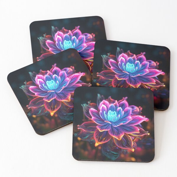 Item preview, Neon Blossoming Flower designed and sold by Clock-Designer.