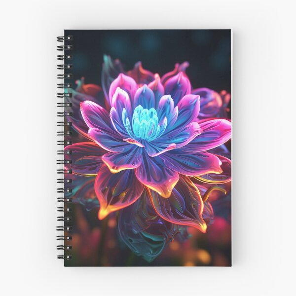 Item preview, Neon Blossoming Flower designed and sold by Clock-Designer.