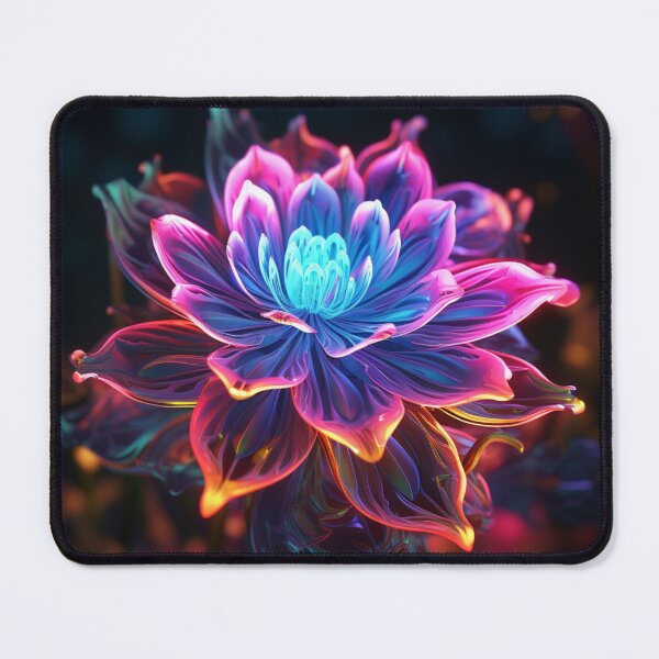 Item preview, Neon Blossoming Flower designed and sold by Clock-Designer.
