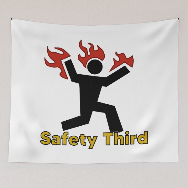 Item preview, Safety Third designed and sold by CosmoShirts.