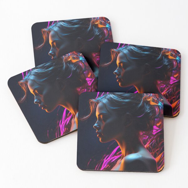 Item preview, Neon Contours - Ethereal Light Portrait designed and sold by Nick Seidel.