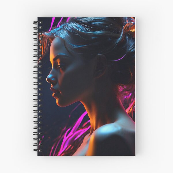 Item preview, Neon Contours - Ethereal Light Portrait designed and sold by Nick Seidel.