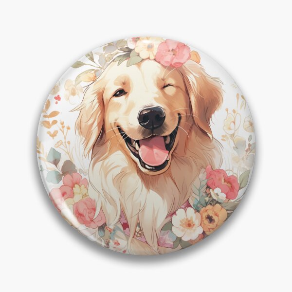 Item preview, Winking Golden Retriever designed and sold by MendaciousMina.
