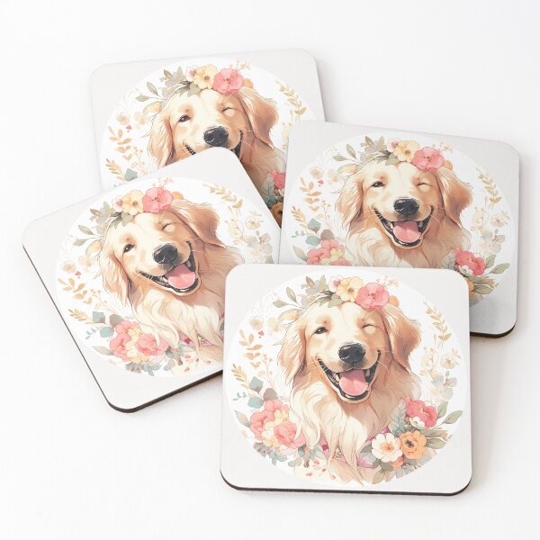Item preview, Winking Golden Retriever designed and sold by MendaciousMina.