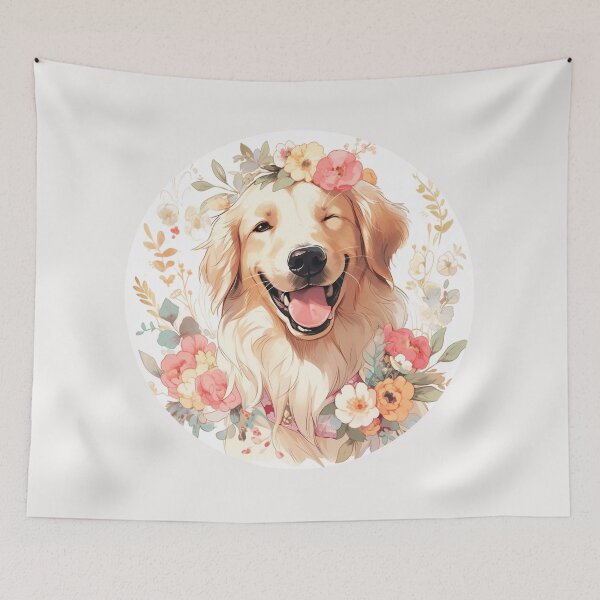 Item preview, Winking Golden Retriever designed and sold by MendaciousMina.
