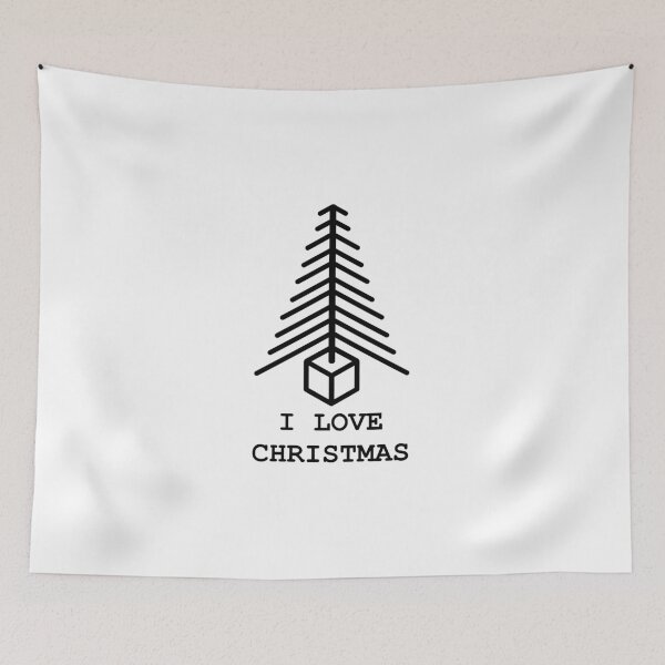 Item preview, I LOVE CHRISTMAS tree  designed and sold by Urszula Żydek.