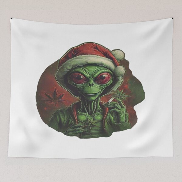 Item preview, Holiday Alien: Christmas Eve Visitors designed and sold by EstiloPrint.