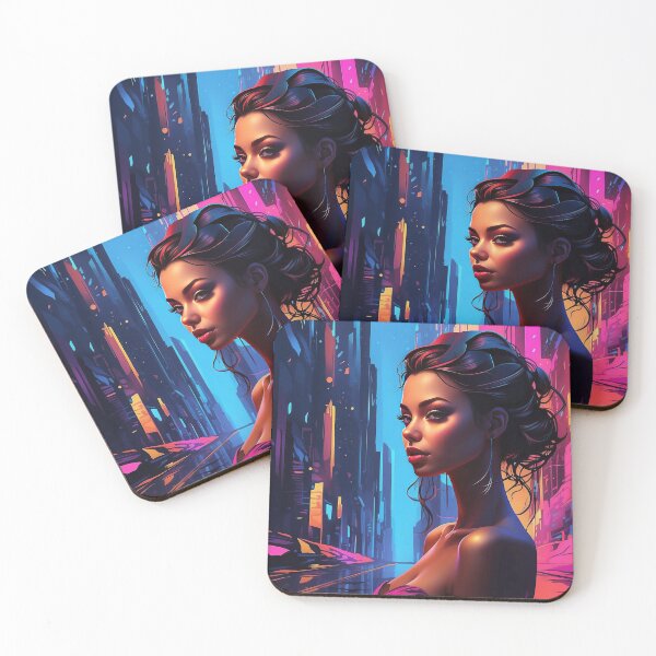 Item preview, Cityscape Chic - Neon Dusk Portrait designed and sold by Nick Seidel.