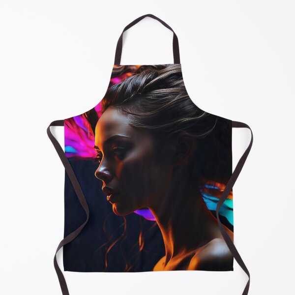 Item preview, Ethereal Flames - Portrait in Neon Curves designed and sold by Nick Seidel.