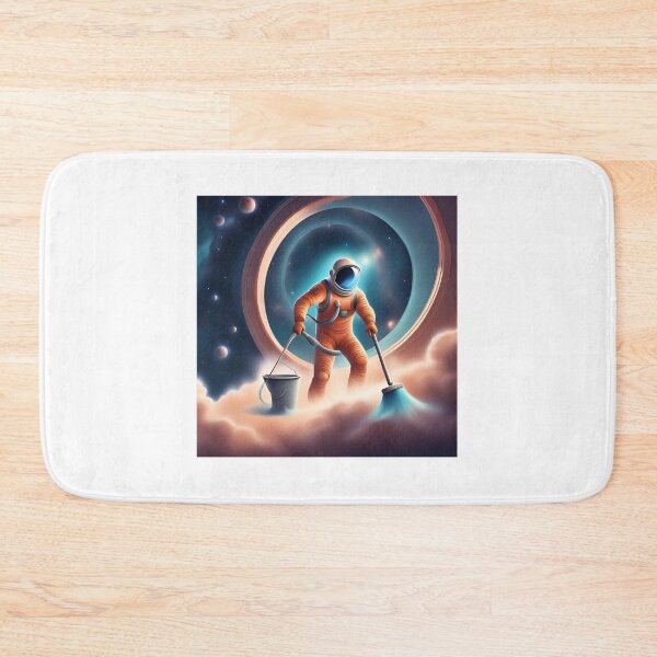 Item preview, astronaut cleaning alien designed and sold by ReyhansArtWorld.