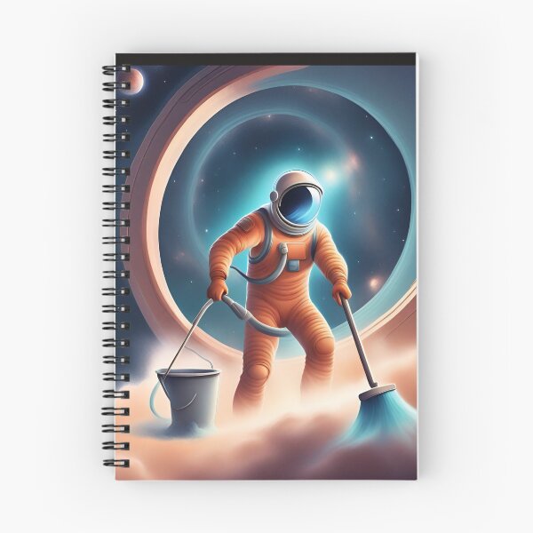 Artikelvorschau, Astronaut reinigt Alien entworfen und verkauft von ReyhansArtWorld.