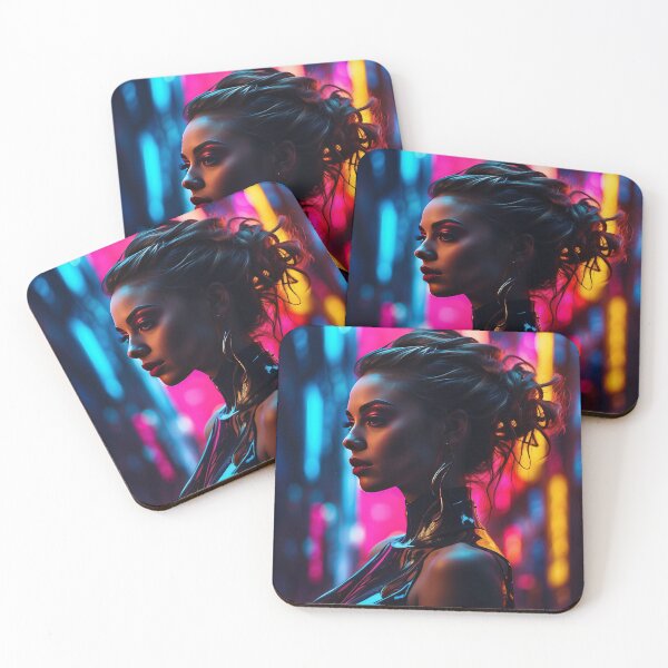 Item preview, Neon Noir - Cyberpunk Beauty Portrait designed and sold by Nick Seidel.
