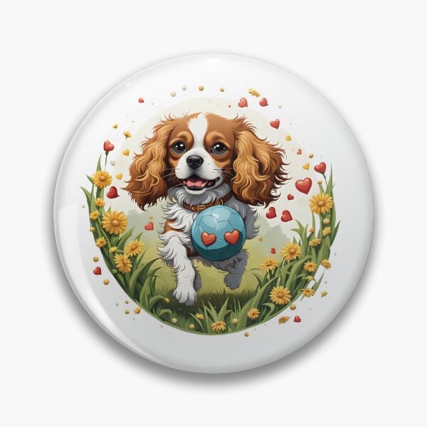 Item preview, Cute playful Cavalier King Charles designed and sold by Kaleddis.