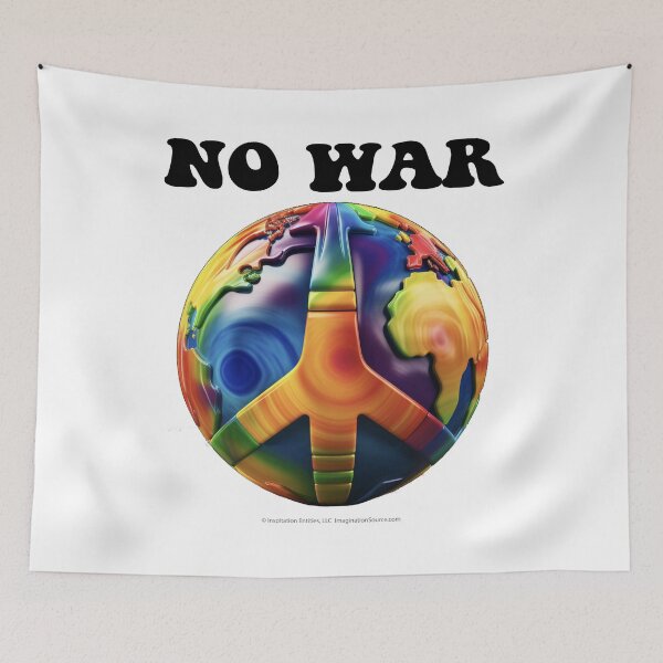 Item preview, No War World Peace-Colorful designed and sold by The Imagination Source™.