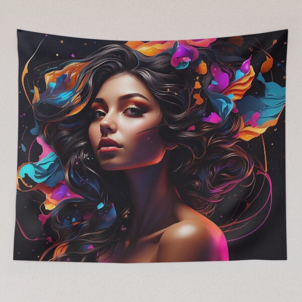 Item preview, Surreal Vibrance - Vivid Dreamscape Portrait designed and sold by Nick Seidel.
