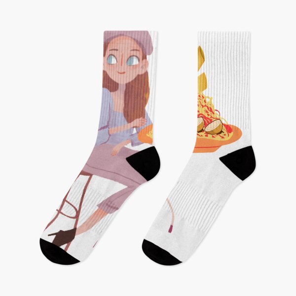 Item preview, Girl eating  Crazy spaghetti and more spaghetti designed and sold by Olojo.