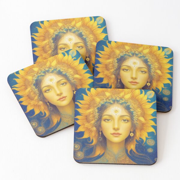 Item preview, Portrait of Sunflower Queen designed and sold by DarkMystical.