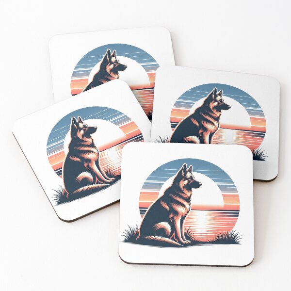 Item preview, German Shepherd Landscape Nature Lake Sunset designed and sold by DesignMT.