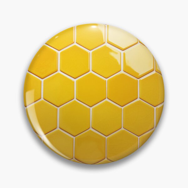 Item preview, Dazzling Bright Yellow Hexagons designed and sold by Clock-Designer.