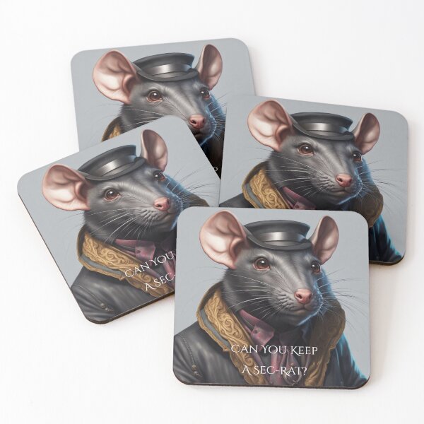 Item preview, Anamorphic Rat With Pun  designed and sold by Gabriela McDaniel.