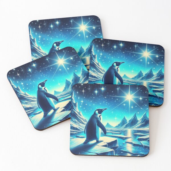 Item preview, Penguin watching the night sky designed and sold by SilverFrog.