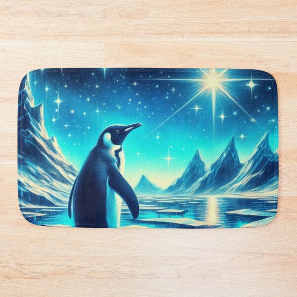 Item preview, Penguin watching the night sky designed and sold by SilverFrog.