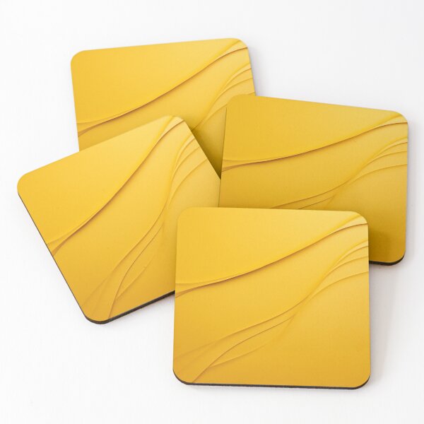 Item preview, Yellow Wavy Textured Art designed and sold by Clock-Designer.