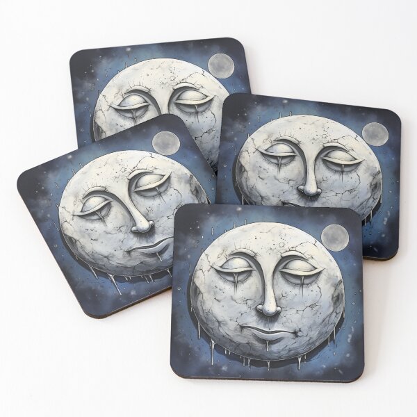 Item preview, Serene Moon with Calm Face designed and sold by Clock-Designer.