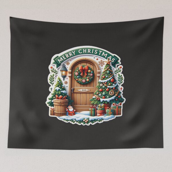 Item preview,  Merry Christmas - Enchanted Circular Door - Fantasy Christmas designed and sold by decmrArtistic.