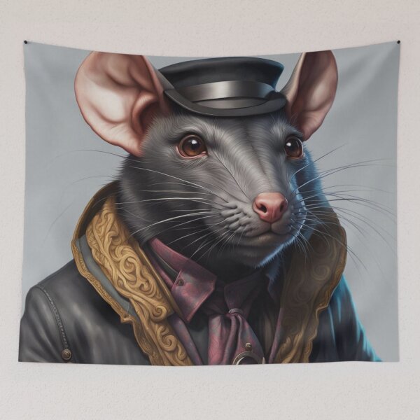 Item preview, Anamorphic Rat  designed and sold by Gabriela McDaniel.