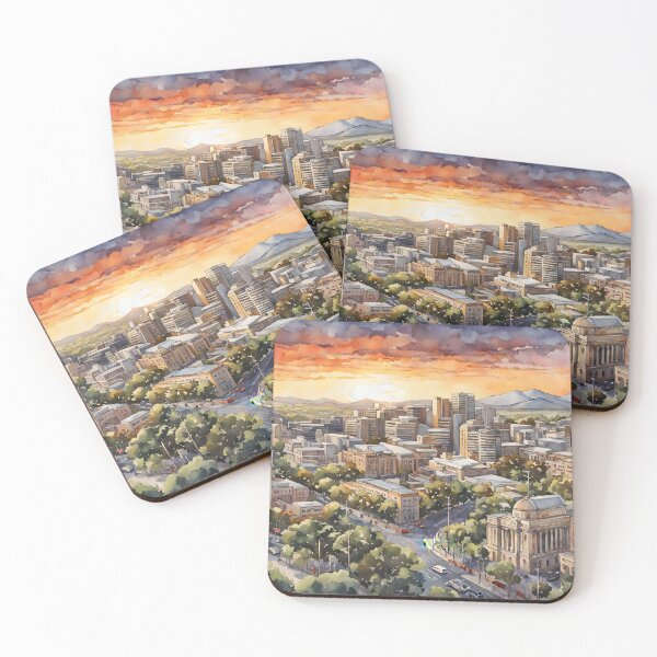 Item preview, Adelaide's Sunset Splendor in Watercolor Brushstrokes designed and sold by LSVart.