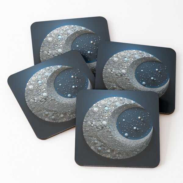 Item preview, Celestial Mosaic Moon designed and sold by Clock-Designer.