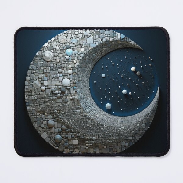 Item preview, Celestial Mosaic Moon designed and sold by Clock-Designer.