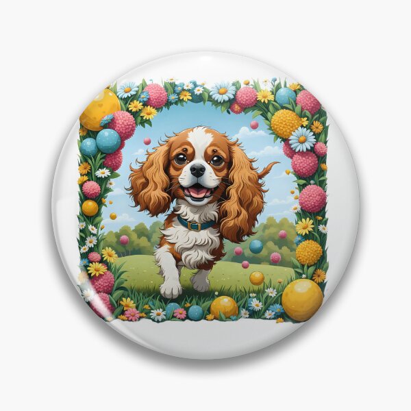 Item preview, Cute playful Cavalier King Charles designed and sold by Kaleddis.