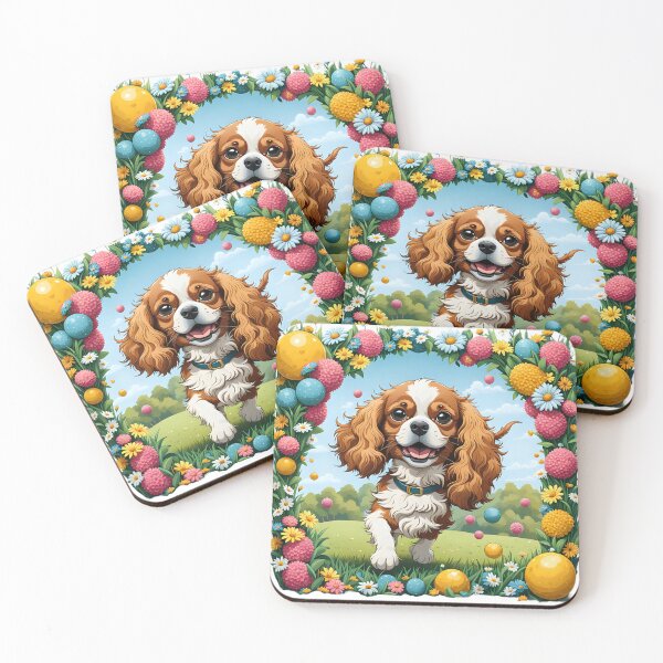 Item preview, Cute playful Cavalier King Charles designed and sold by Kaleddis.