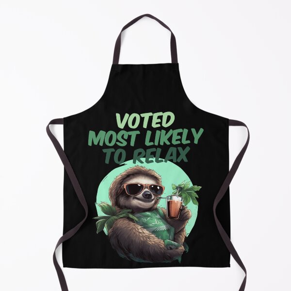 Item preview, Voted most likely to relax with a sloth designed and sold by Gilpro Designs.