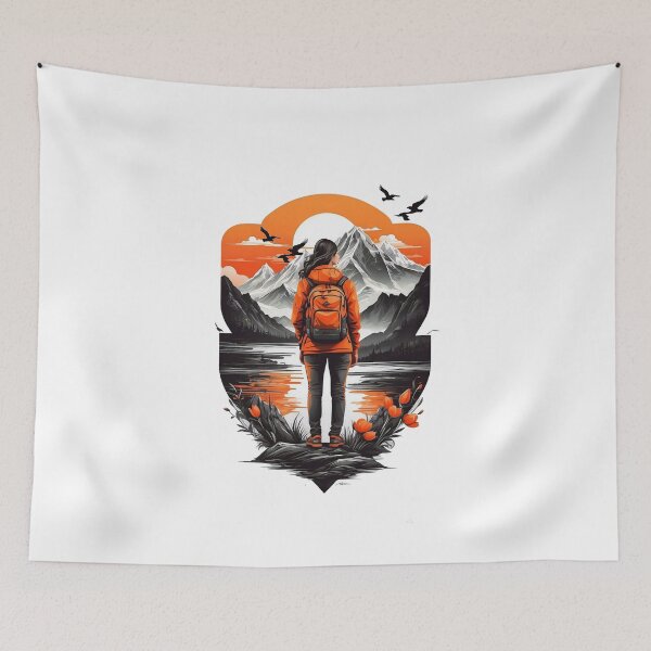 Item preview, Beautiful Sunset, Icy Mountain and Lake View designed and sold by Gollenmarket.