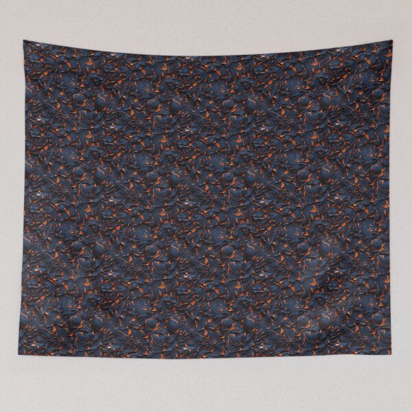 Item preview, DEEP BLUE AND ORANGE ABSTRACT PATTERN designed and sold by NAG5089A.