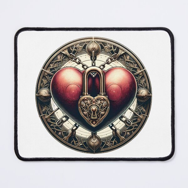 Item preview, Steampunk Heart Lock - Timeless Affection designed and sold by Pixel Dome.